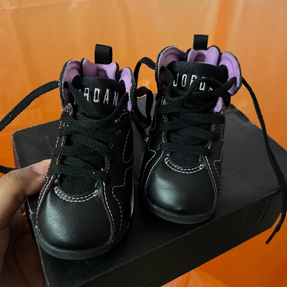 Infant/toddler Jordan 7s "BARELY GRAPE" | 5c